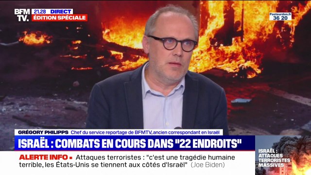 Conflit israélo-palestinien: On a atteint une gradation dans la gravité de ce qu'il s'est passé , affirme Grégory Philipps, chef du service reportage à BFMTV et ancien correspondant en Israël