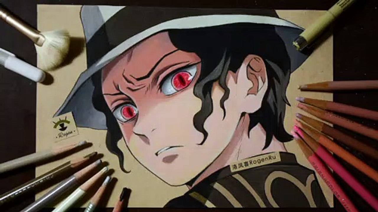 80b Muzan Kibutsuji  #animeart #drawing