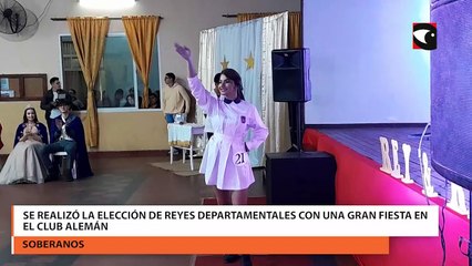 Se realizó la elección de reyes departamentales con una gran fiesta en el club Alemán
