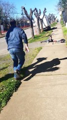 Girl Biffs It on Scooter