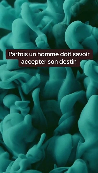 Parfois un homme doit savoir accepter son destin. #motivation #motivational #motivationalvideo #conseil #conseils