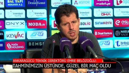 Emre Belözoğlu: Tahminimizin üzerinde bir maçtı