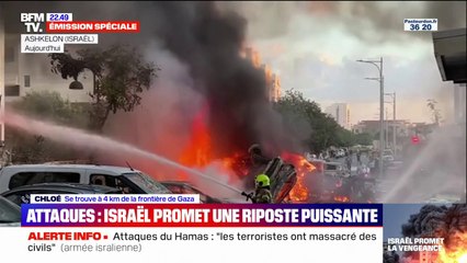 "On a été réveillés à 6h30 du matin par les premiers missiles": le témoignage de Chloé, située à 4km de la frontière israélienne avec Gaza