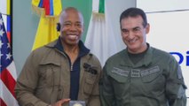 Eric Adams, alcalde de Nueva York, llegó a Colombia y visitó el Darién para conocer, de primera mano, la crisis migratoria