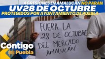 #Comerciantes en #Amalucan acusan protección del Ayuntamiento de #Puebla para la #UPVA28OCT