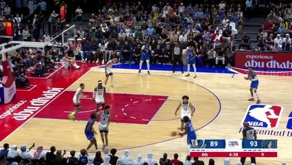 Dennis throws down a huge slam for the Mavericks in Abu Dhabi