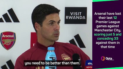 Arteta believes City have 'set standards that no one has ever seen' in the Premier League
