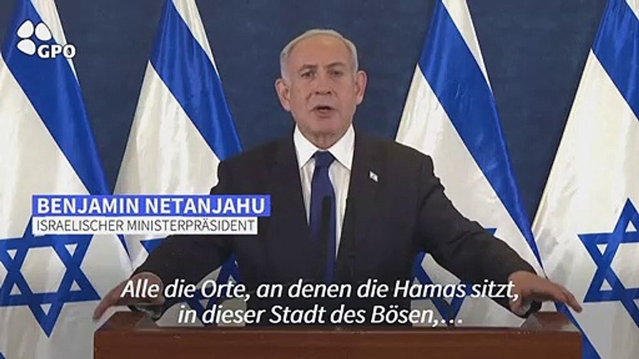 Netanjahu: Wir werden die Verstecke der Hamas 'in Trümmer legen'