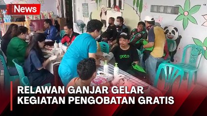 Relawan Ganjar Pranowo Gelar Pengobatan Gratis untuk 150 Ojol di Depok