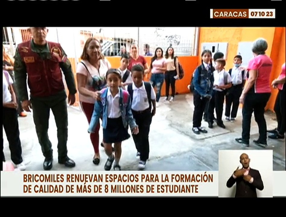 Caracas | Bricomiles renuevan centros educativos para garantizar el feliz regreso a clases