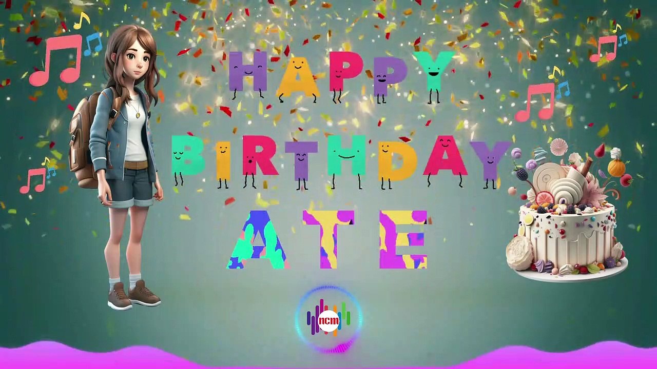 Happy Birthday Ate with Vocal, Birthday Song for Ate, Birthday Song for Sister