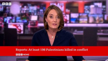 Israel retaliatory air strike kills at least 198 Palestinians - BBC News