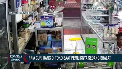 Pura-Pura Jadi Pengemis, Pria Ini Beraksi Curi Uang dan Peralatan Listrik di Toko
