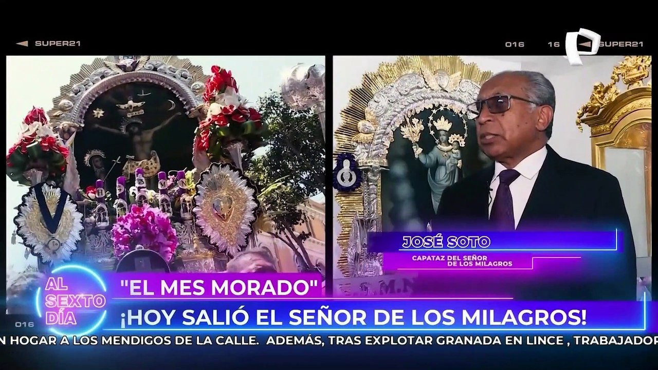 Señor de los Milagros: inicio el recorrido del Cristo Morado por Lima