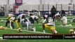 Sights and Sounds from Start of Packers Practice on Oct. 7