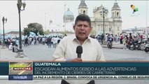 Guatemaltecos efectuaron sexto día consecutivo de paro nacional