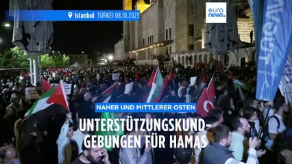 Naher und Mittlerer Osten: Unterstützungskundgebungen für die Hamas