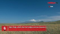 Ağrı Dağ beyaza büründü