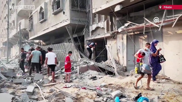 İsrail savaş uçakları Gazze Şeridi'nde çok sayıda noktayı bombaladı