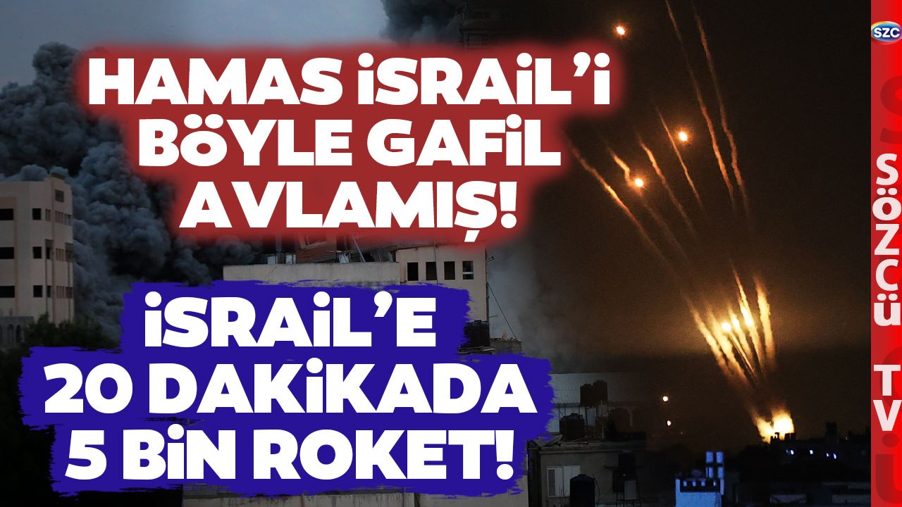 Aksa Tufanı Operasyonu'nda Tarihi 20 Dakika! Hamas 5 Bin Roketi Böyle Göndermiş