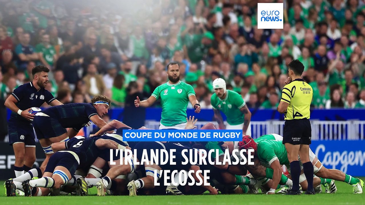 Coupe du monde de rugby : l'Écosse écrasée par le Trêfle irlandais