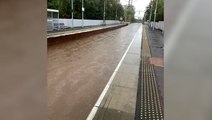 Scottish train stations left submerged underwater following mass flooding