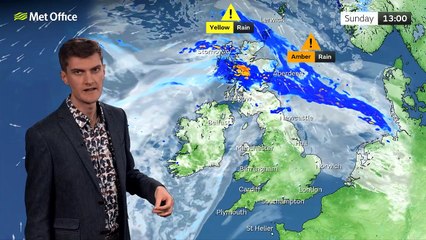 Met Office Afternoon Weather Forecast 08/10/23 - Sunny spells to the south