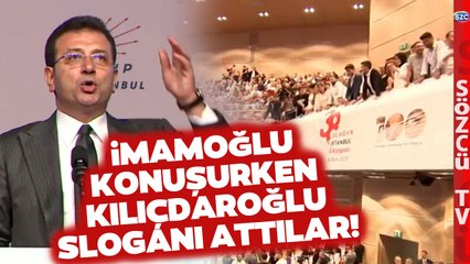Ekrem İmamoğlu Konuşurken Kılıçdaroğlu Sloganı Attılar! Kongrede Gerginlik