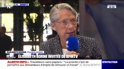 Élisabeth Borne: "Je vous confirme que j'ai aussi de l'ambition, de l'ambition pour mon pays"