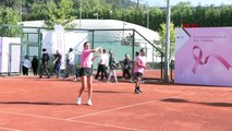 QNB Finansbank 'Pembe Top Tenis Turnuvası' düzenledi