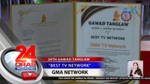 Husay at galing ng GMA at ilang personalidad nito, muling kinilala sa 20th Gawad Tanglaw para Sining at Kultura | 24 Oras Weekend