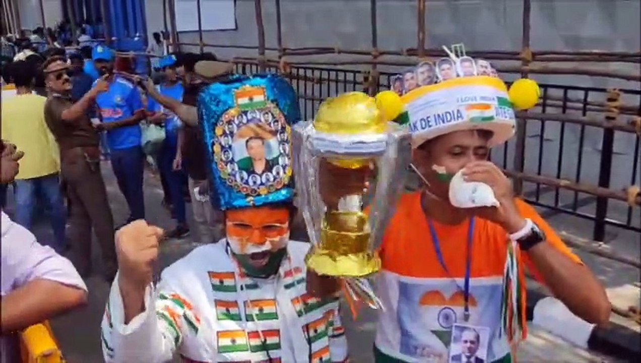 भारत-ऑस्ट्रेलिया के बीच चेन्नई में वल्र्ड कप मैच ... देखें चेपक स्टेडियम के बाहर का नजारा........