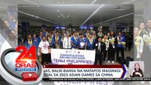 Gilas Pilipinas, balik-bansa na matapos magwagi ng gold medal sa 2023 Asian Games sa China | 24 Oras Weekend