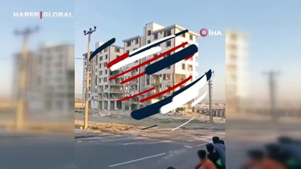 Kontrollü yıkım kontrolden çıktı, elektrik direkleri bile patladı