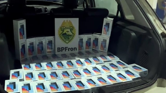 BPFron apreende 53 celulares contrabandeados durante fiscalização na rodovia BR-277