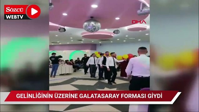 Gelin düğün salonuna böyle girdi