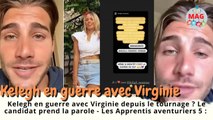 kelegh en guerre avec virginie depuis le tournage _ Les Apprentis aventuriers 5