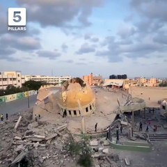 İsrail Gazze'de bulunan El Emin Camisi'ni bombaladı