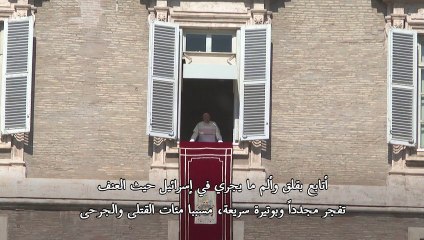 البابا فرنسيس يدعو الى وقف "الهجمات المسلحة" في إسرائيل