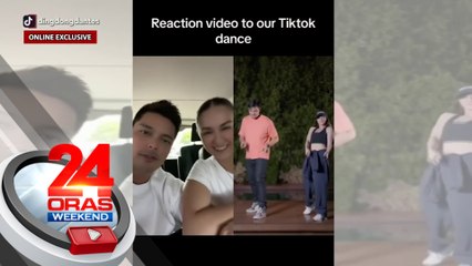 Dingdong Dantes at Marian Rivera, parehong kinilig sa viral Tootsie Roll dance cover nila | 24 Oras Weekend