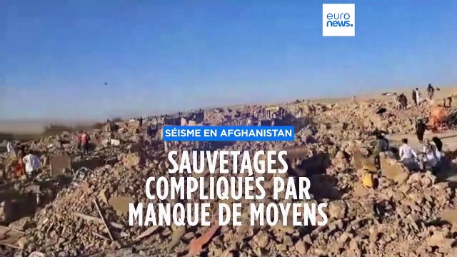 Séisme en Afghanistan : sauvetages compliqués par manque de moyens