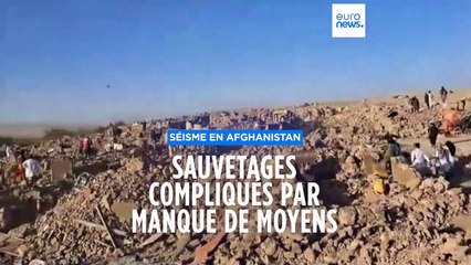 Séisme en Afghanistan : sauvetages compliqués par manque de moyens
