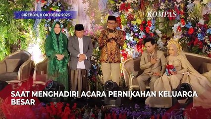 Keakraban Ganjar dan Mahfud di Pernikahan Keponakan Said Aqil