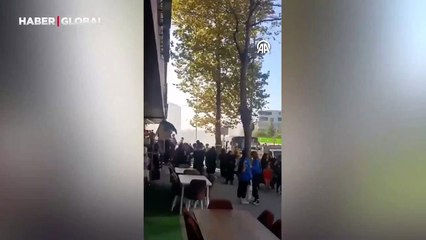 Yolcular büyük panik yaşadı: Arnavutköy'de motorundan duman çıkan İETT otobüsü kamerada