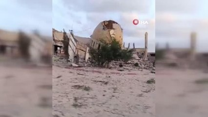 İsrail Saldırıları Sonucunda Gazze'deki El Emin Muhammed Camii Yıkıldı
