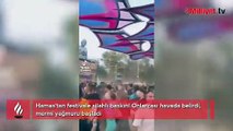 Hamas'tan festivale silahlı baskın! Onlarcası havada belirdi, mermi yağmuru başladı