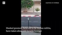 Terrifying moment Hamas militia take Israelis hostage