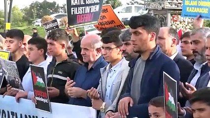 Türkiye'nin dört bir yanından Filistin'e destek çağrısı! Bingöl'de dualar edildi