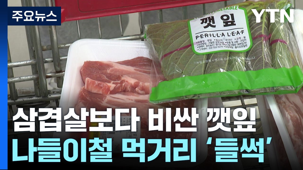삽겹살보다 비싼 깻잎...나들이철 신선 먹거리 '들썩' / YTN