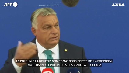 Migranti, Orban: "Cosi', impossibile un'intesa politica nell'Ue"